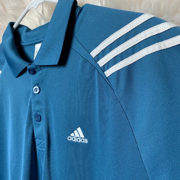 Adidas Blue Polo Shirt - Picture 2 of 6